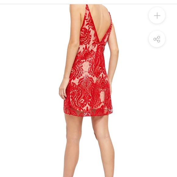 Free People red mini dress NWT - Picture 2 of 3